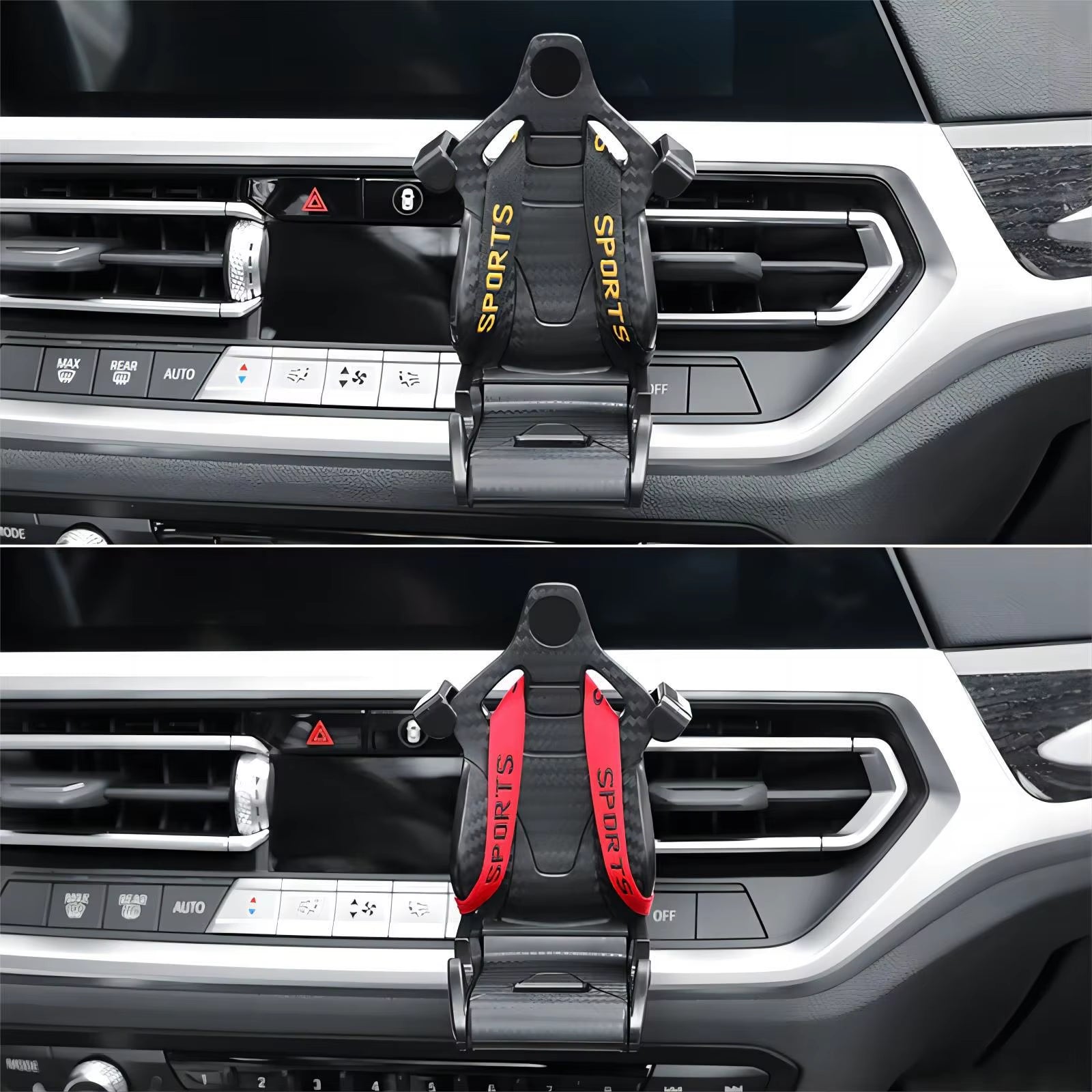 soporte para el movil de asiento de carreras 