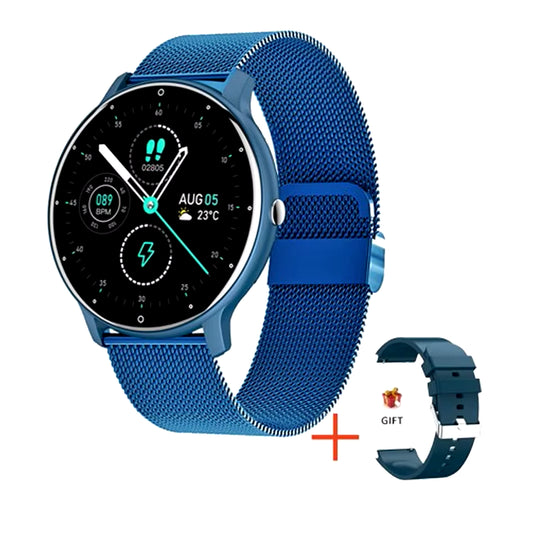 Reloj inteligente para hombres y mujeres, pantalla táctil completa, reloj deportivo y de fitness para hombre, impermeable IP67, Bluetooth para Android e iOS, reloj inteligente para hombres.